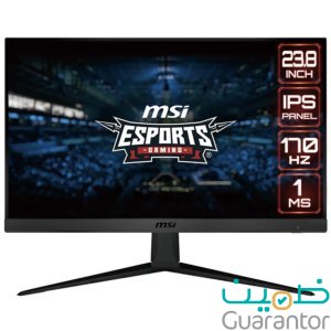 شاشة ام اس أي 23.8 بوصة G2412 فل اتش دي اي بي اس، 170 هرتز، 1 مللي ثانية، شاشة ايه ام دي فري سينك بريميوم للألعاب – أسود