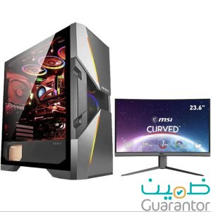 كومبيوتر الالعاب اي 5, معالج 5-14600KF, كارت شاشة ارتكس 3070 تي اي مع شاشة ام اس اي 23.6 بوصة منحنية فل اتش دي, معدل تحديث 180 هرتز